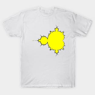 Yellow & Black Mandelbrot T-Shirt